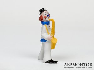 Статуэтка «Клоун с саксофоном». Фарфор, Hutschenreuther, Германия, 1985 год