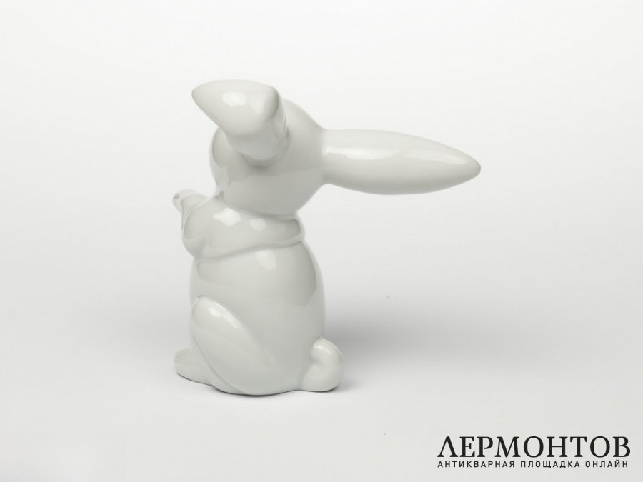 Статуэтка «Смеющийся заяц». Фарфор, Rosenthal, Германия, XX век