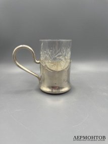Подстаканник в стиле модерн. Серебро 84 пробы, мастер Постников, Россия, 1908–1917 годы