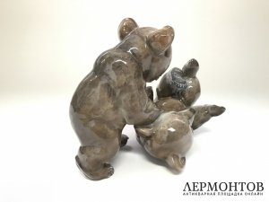 Статуэтка «Медведи». Фарфор, Rosenthal, Германия, 1960 год