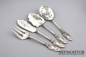 сервировочный набор VEYRAT. серебро 950 пробы. франция