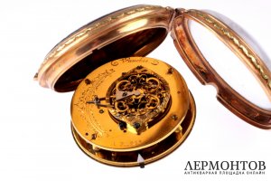 Карманные часы Vauchez. Золото 750. Франция