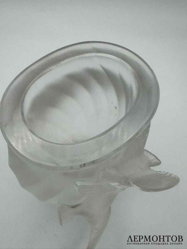 Ваза «Flying Doves». Хрусталь, Lalique, Франция