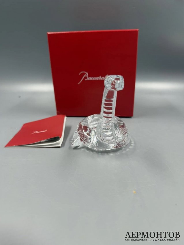 Статуэтка «Кобра». Хрусталь, Baccarat, Франция