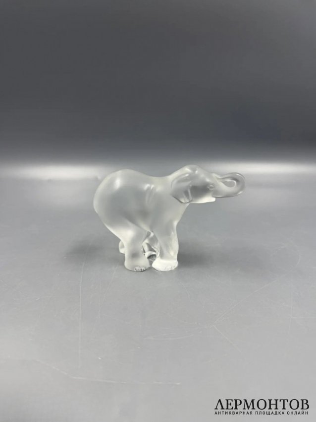 Статуэтка «Слонёнок». Хрусталь, Lalique, Франция