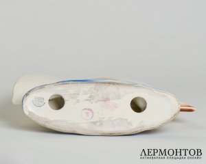 Статуэтка «Яхта». Керамика, Ditmar-Urbach, Чехословакия, 1930-е годы