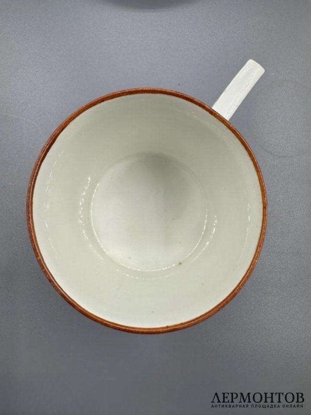 Кофейная пара с розовым цветком. Фарфор, роспись, Meissen (период Марколини), Германия, 1774–1814 годы