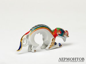 Статуэтка «Носорог». Фарфор, Rosenthal, Германия