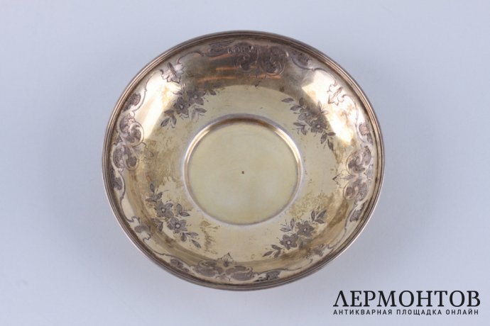 Чайная пара. Жолпин Николай. Серебро 84 пробы. Россия, Санкт-Петербург, 1856 год.