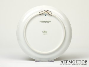 Тарелка настенная «Рождественский базар в Нюрнберге». Фарфор, Rosenthal, Германия, 1964 год