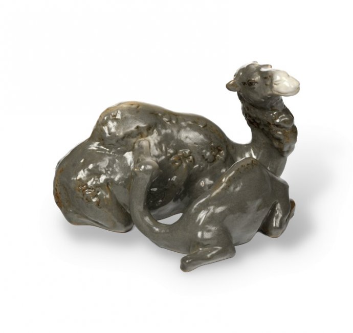 Статуэтка «Верблюды». Фарфор, Royal Dux, Чехословакия, 1950 год