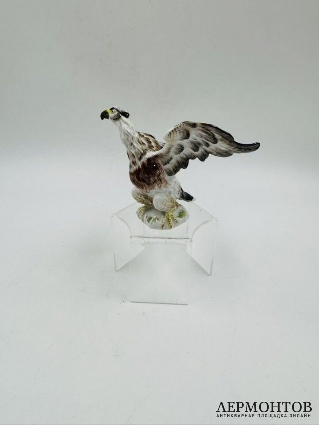 Статуэтка «Орёл». Фарфор, роспись, Meissen, Германия, 19 век