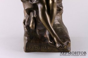 Скульптура Memoria. E. Picault. Бронза, патинирование. Франция, нач. XX в.