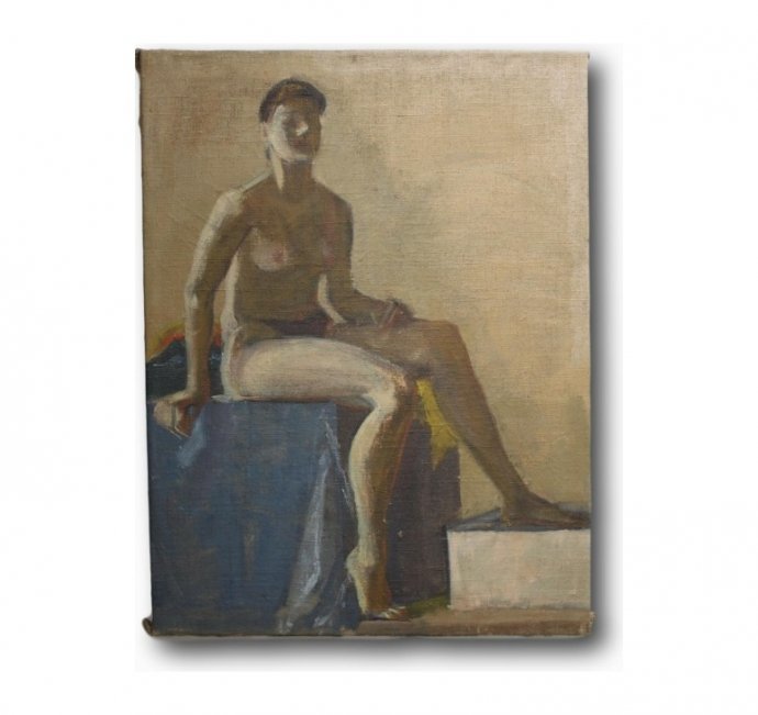 Картина. Кузнецова-Кичигина В.Е. Сидящая. 1930-е годы.