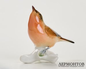 Статуэтка «Зарянка». Фарфор, Karl Ens, Германия, 1990-е годы