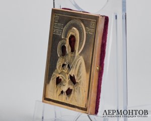 Икона «Троеручица». Серебро с позолотой, современная работа