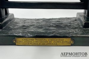 Скульптура Бег - атлетика. Франция, Париж, D. H. Chiparus, 1920-е гг. Шпиатр.