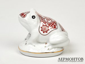 Статуэтка «Лягушка». Фарфор, Mlesna, Шри-Ланка, 1990-е годы