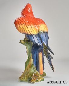 Скульптура «Попугаи ара». Керамика, Ceramiche Boxer, Италия, 1980–1990-е годы
