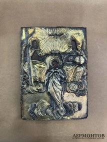 Икона «Коронация» в серебряном окладе. Серебро, Россия, 18 век