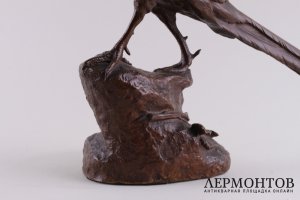 Скульптура Фазан. Франция, Париж, автор модели Bureau, 2 пол.19 века. Бронза.