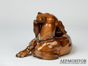 Статуэтка «Такса». Фарфор, Rosenthal, Германия, 1955 год