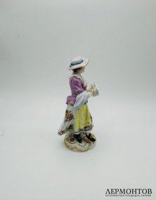 Статуэтка «Певица». Фарфор, роспись, Meissen, Германия, 1-я половина 20 века