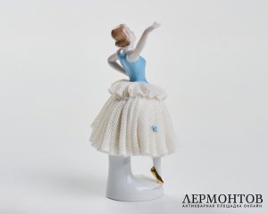 Статуэтка «Танцовщица». Кружевной фарфор, Unterweissbach, Германия, после 1990 года