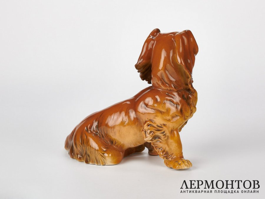 Статуэтка «Такса». Фарфор, Karl Ens, Германия, 1950–1960 годы