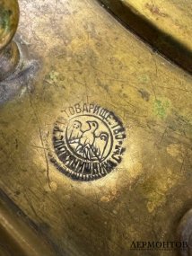Церковный напольный подсвечник. Латунь, фирма Оловянишниковых, Россия, конец 19 века