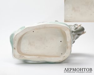 Статуэтка «Слониха и слоненок». Фарфор, Amphora, Чехословакия