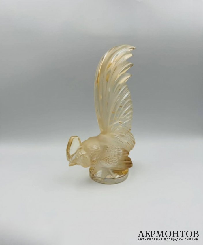 Статуэтка-маскот «Петух». Хрусталь, Lalique, Франция