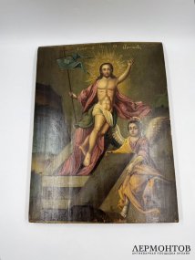 Икона «Воскресение Христово». Дерево, левкас, темпера, Россия, начало 20 века