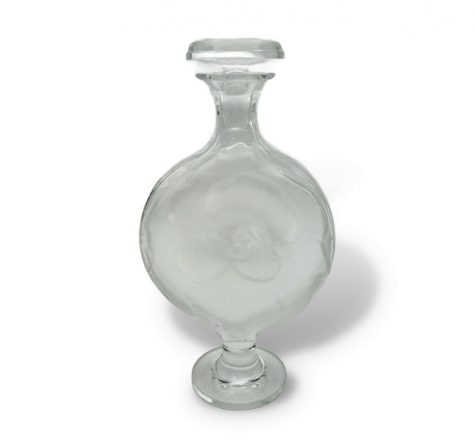 Флакон-штоф в виде цветка. Хрусталь, Lalique, Франция, 2-я половина 20 века