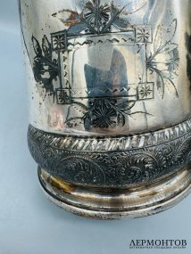 Чайник с двойными стенками. Металл, серебрение, Rogers, Smith & Co., США, начало 20 века