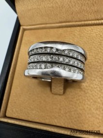 Кольцо «B.zero1» с бриллиантами. Золото 750 пробы, Bvlgari