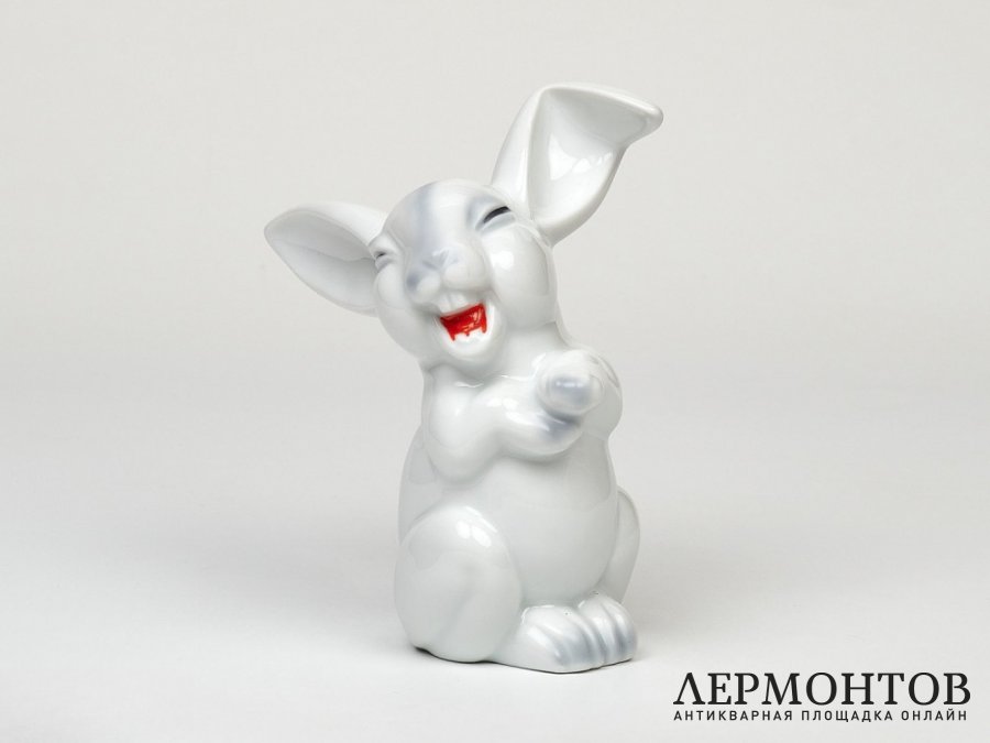 Статуэтка «Заяц». Фарфор, Rosenthal, Германия, 1960 год