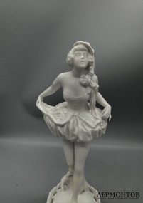 Статуэтка «Танцовщица» в стиле ар-деко. Фарфор, Rosenthal, Германия, 1920–1930 годы