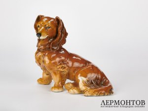 Статуэтка «Такса». Фарфор, Karl Ens, Германия, 1950–1960 годы