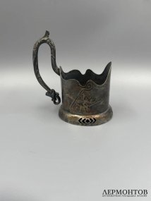 Подстаканник в стиле модерн. Серебро 84 пробы, Россия, 1890-е годы