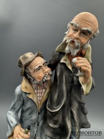 Статуэтка «Веселье». Бисквит, роспись, Villari, Италия, 1980–1990 годы