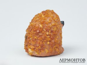 Статуэтка «Ёж». Керамика с янтарной крошкой, СССР, XX век