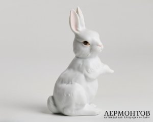 Статуэтка «Стоящий кролик». Бисквитный фарфор, Rosenthal, Германия