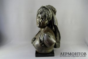 Скульптура Кармен. А. Heege. Металл, патинирование. Европа, XIX век. 