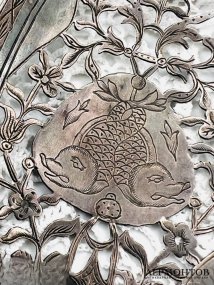 Сервировочная лопатка для рыбы. Серебро 84 пробы, А. Астраханцев, Россия, 1831 год