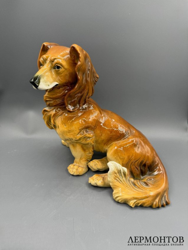 Статуэтка «Такса». Фарфор, роспись, Karl Ens, Германия, 1950–1970 годы