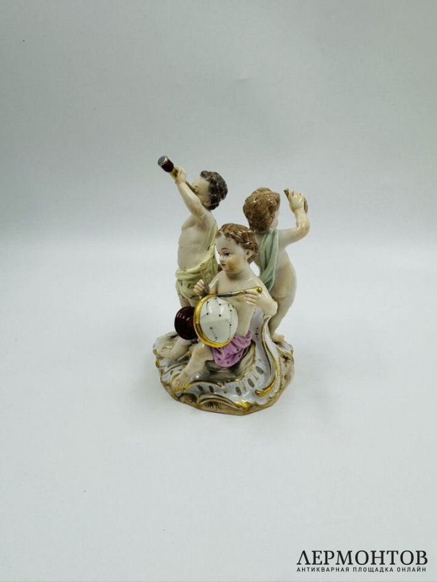 Скульптурная группа «Астрономия». Фарфор, роспись, Meissen, скульптор И. И. Кендлер, Германия, конец 19 века