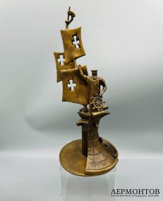 Модель памятника Христофору Колумбу. Бронза, скульптор Зураб Церетели, Россия, 1991 год