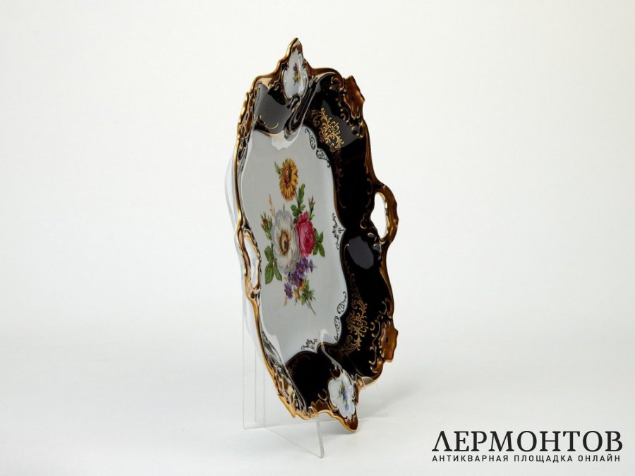 Блюдо с цветочным мотивом. Фарфор, Alka, Германия, 1967–1970 годы