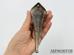 Рожок для кормления ребенка. Россия, 1890 г. Серебро 84 пробы.